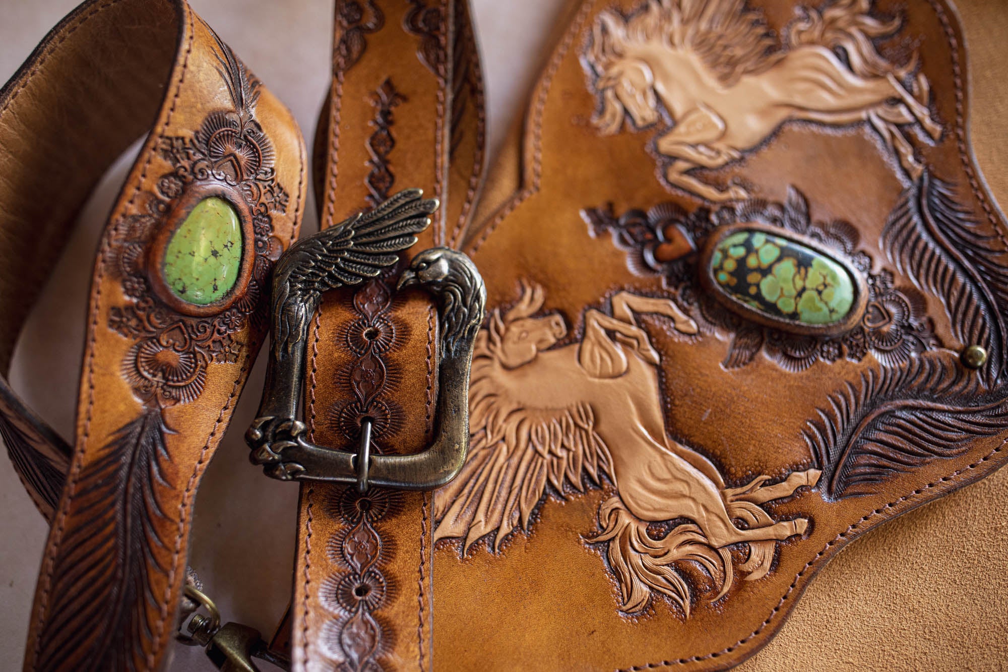 Pegasus Gypsy Wanderer Bag with Turquoise