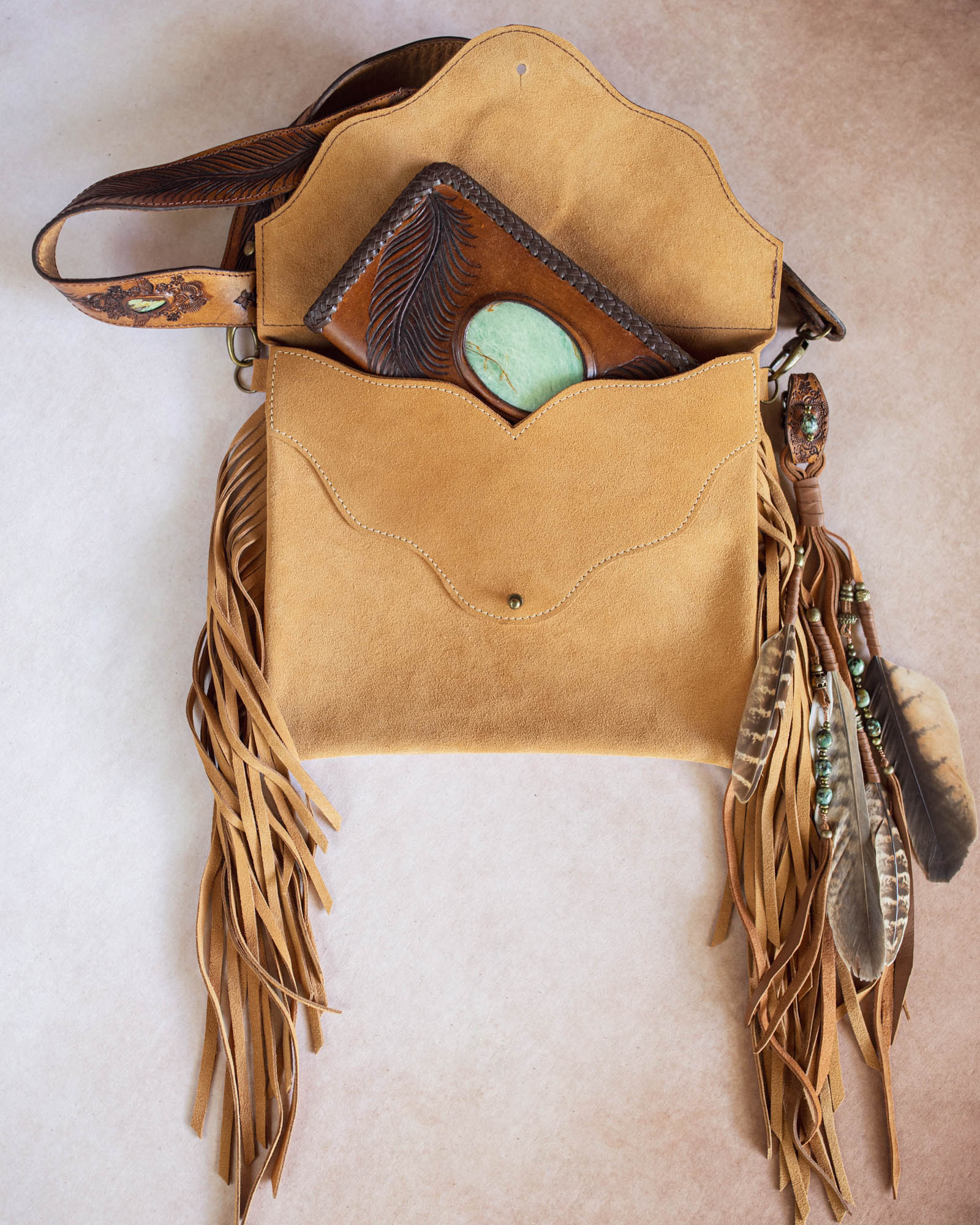 Pegasus Gypsy Wanderer Bag with Turquoise