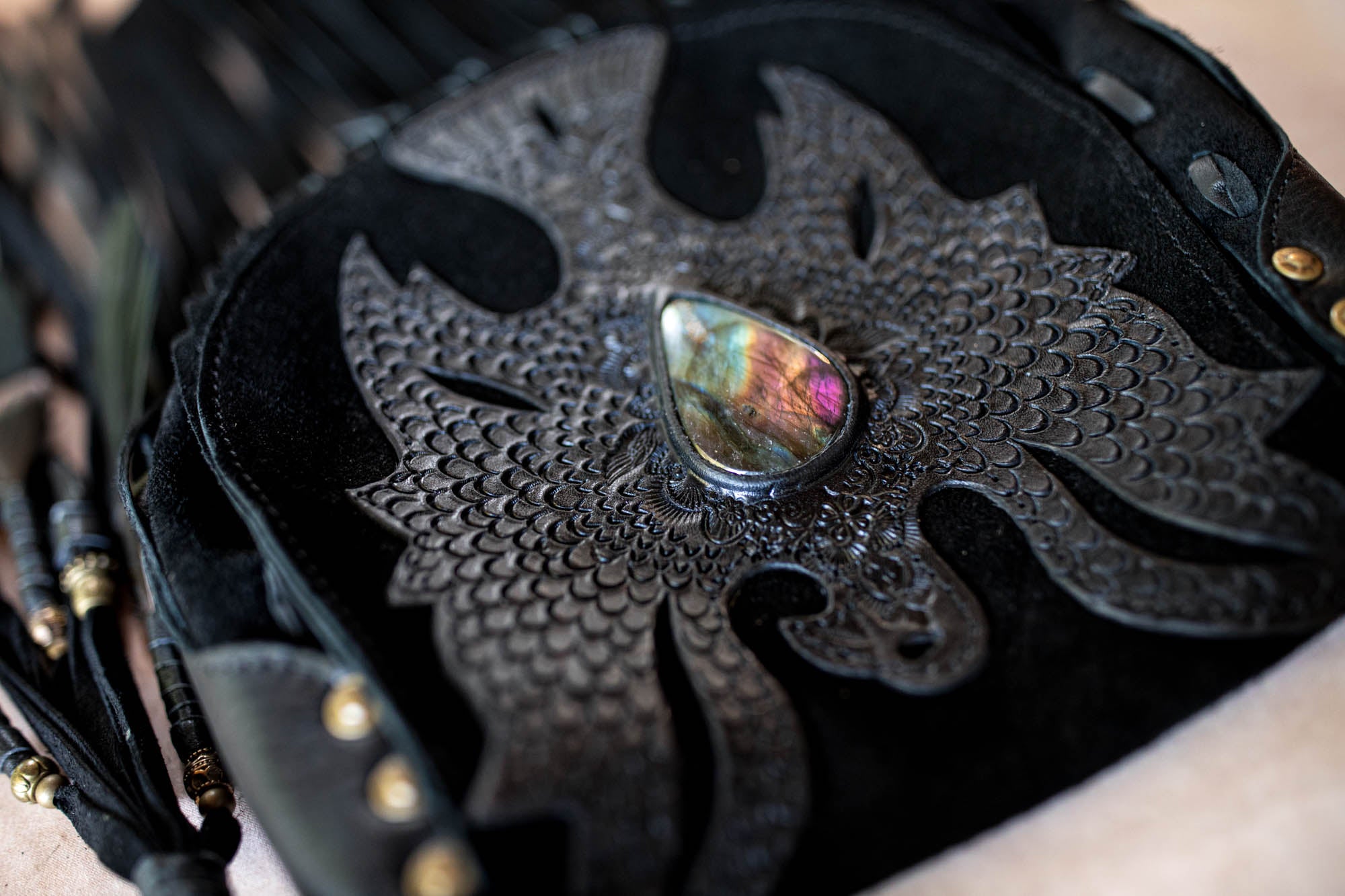 Petite Cheyenne Eagle Bag with Labradorite