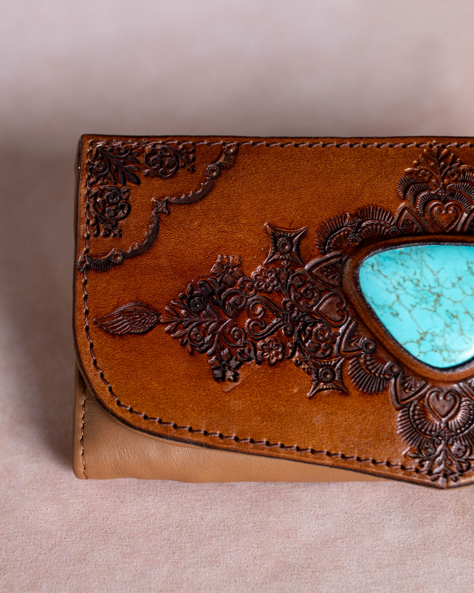 Mandala Wallet with Turquoise