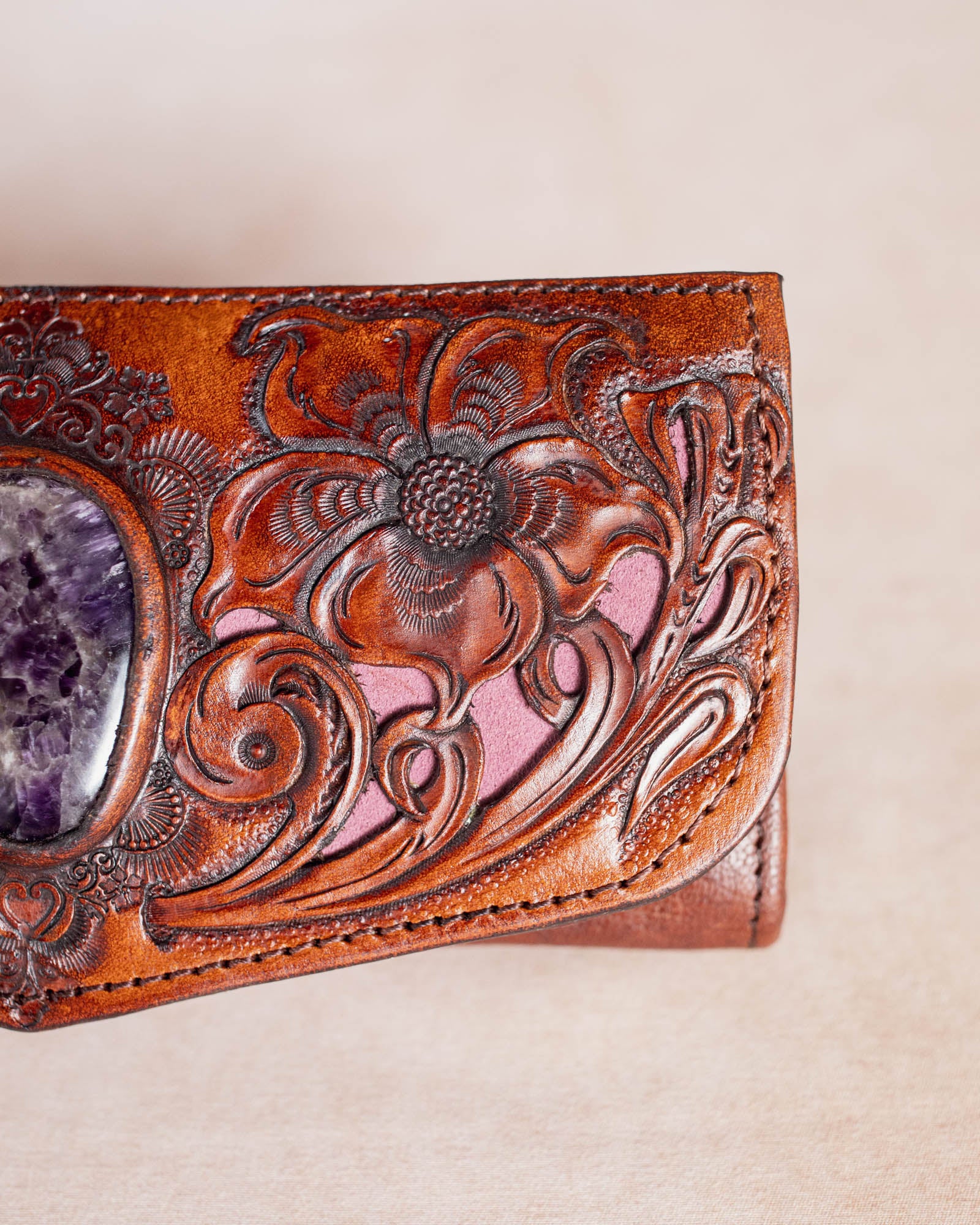 Flower Wallet with Amethyst - Buffalo Girl®