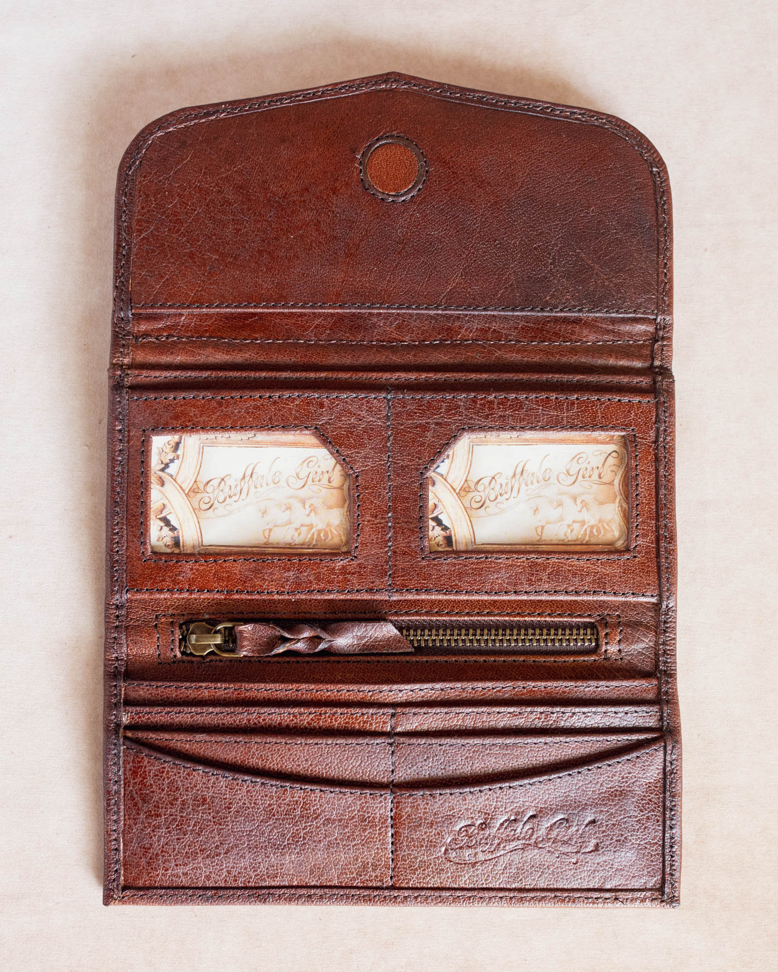 Flower Wallet with Amethyst - Buffalo Girl®