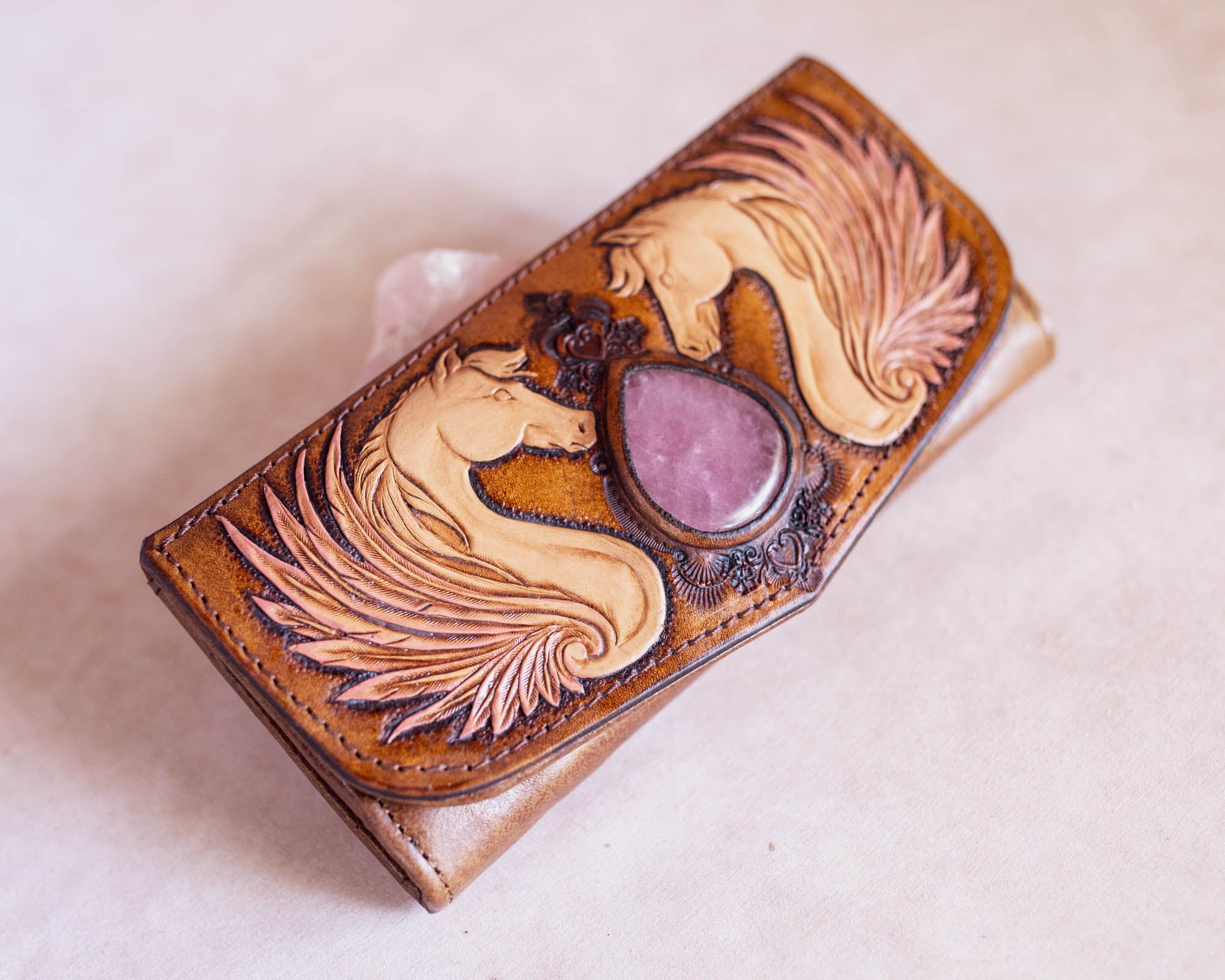 Pegasus Wallet with Rose Quartz - Buffalo Girl®
