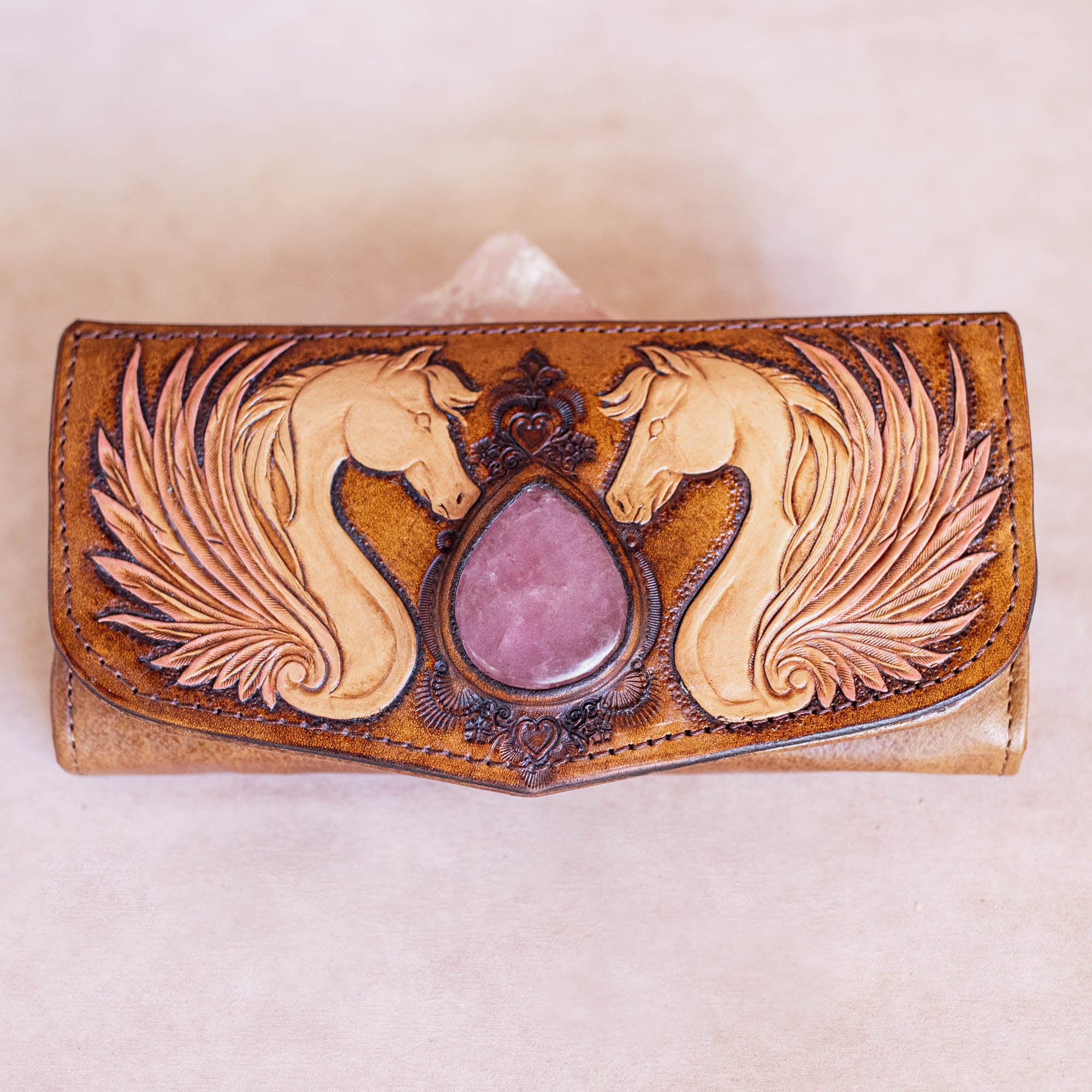 Pegasus Wallet with Rose Quartz - Buffalo Girl®