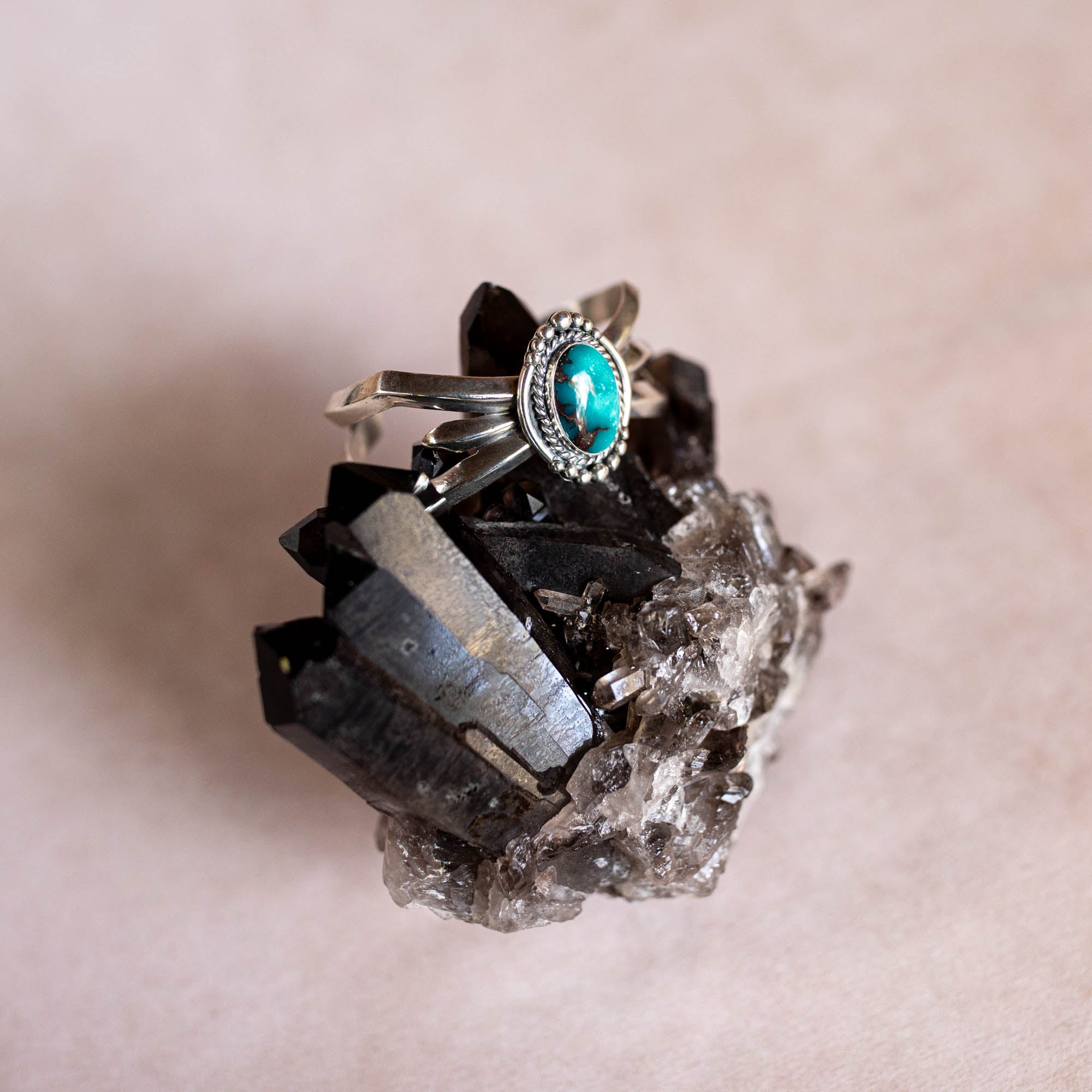 Vintage Silver Navajo Cuff with High Grade Turquoise