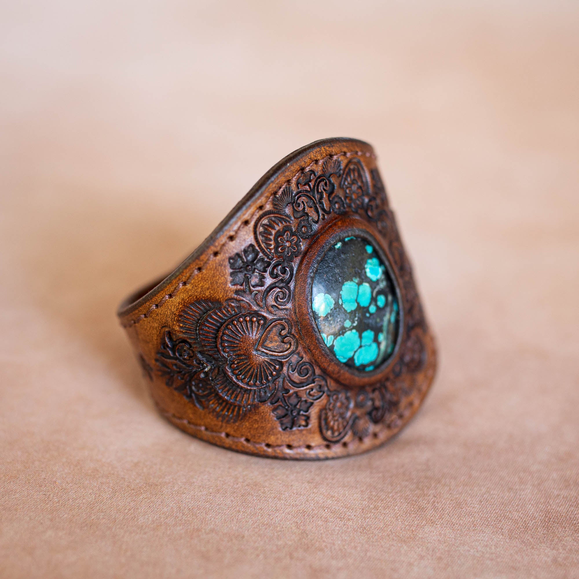 Mandala Cuff with Turquoise