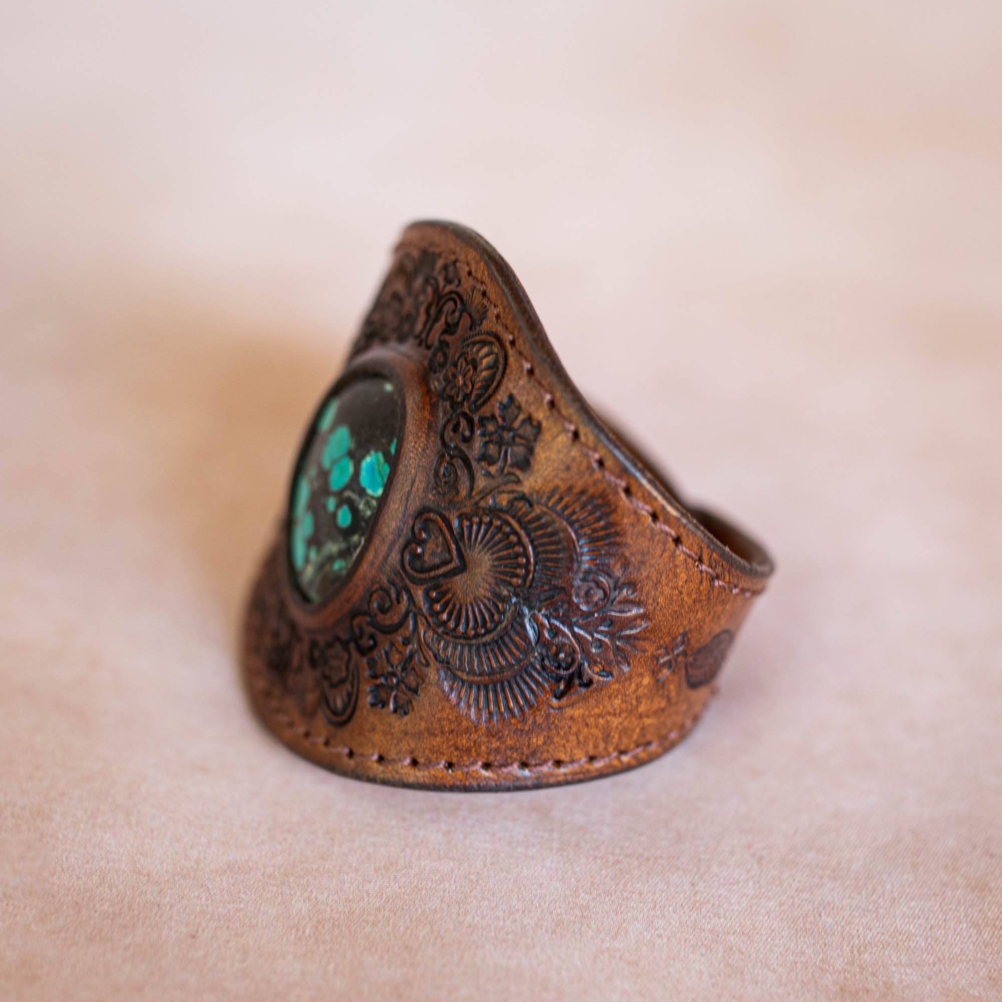 Mandala Cuff with Turquoise