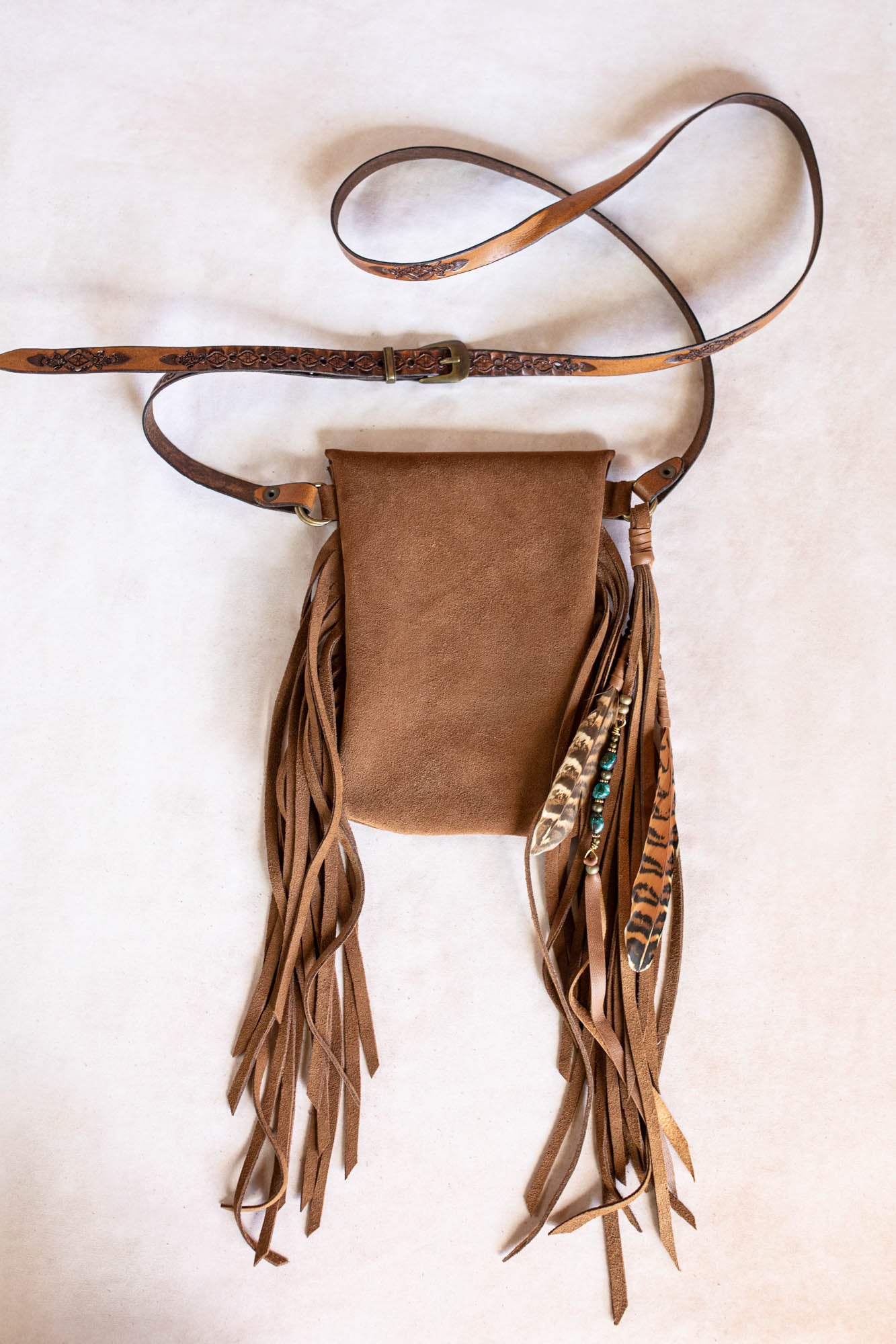 Gypsy Wanderer Phone Pouch with Turquoise