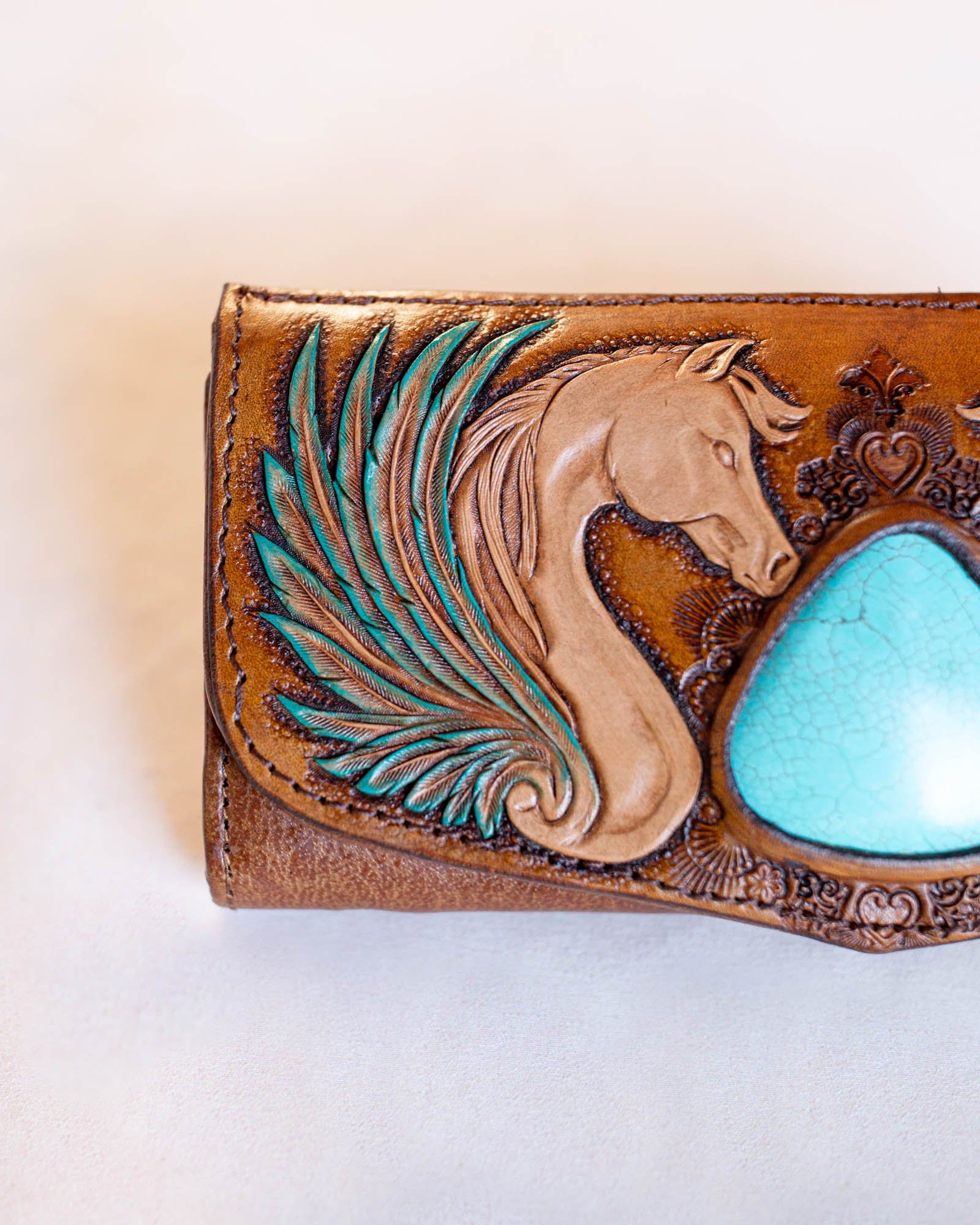 Pegasus Wallet with Turquoise