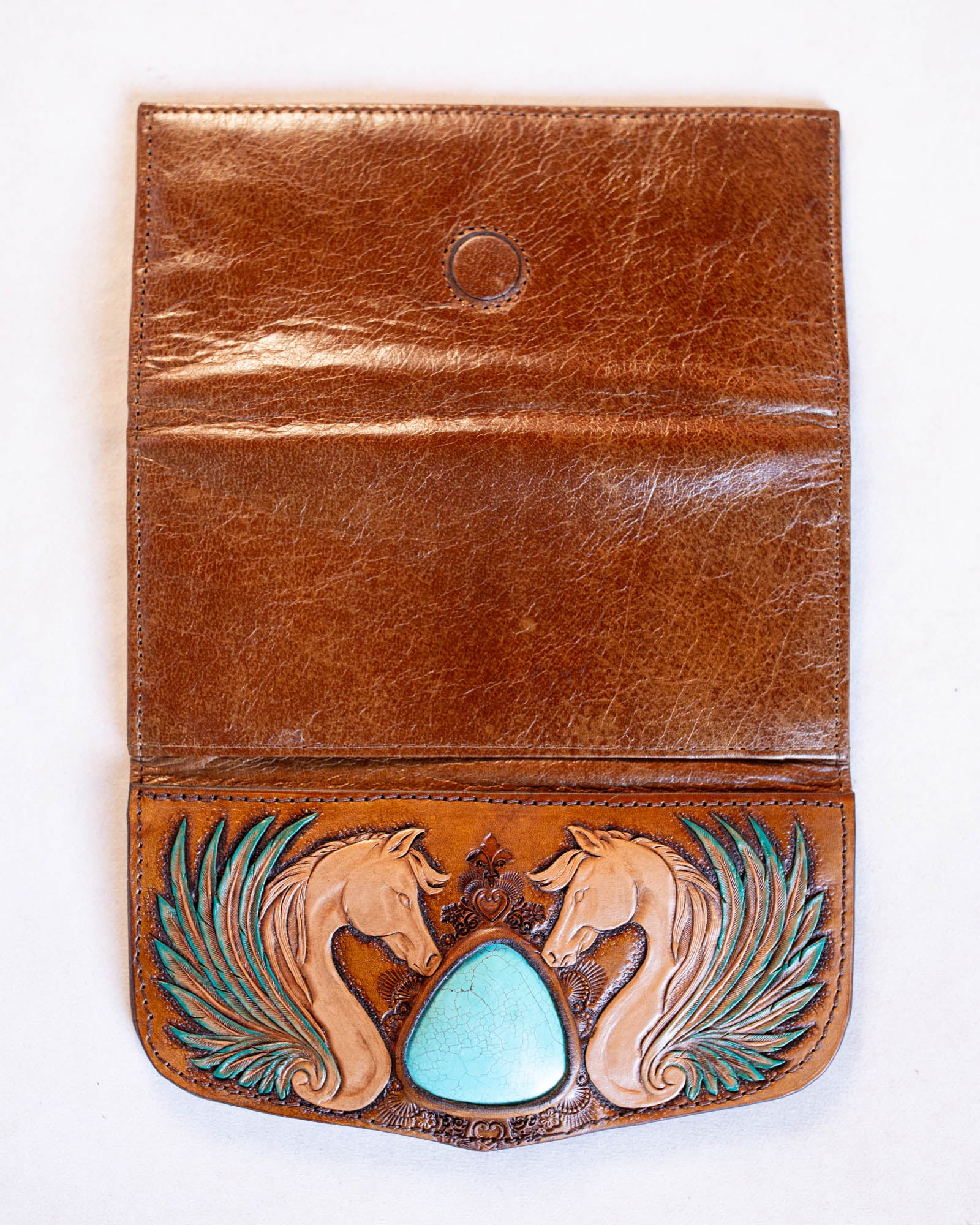 Pegasus Wallet with Turquoise