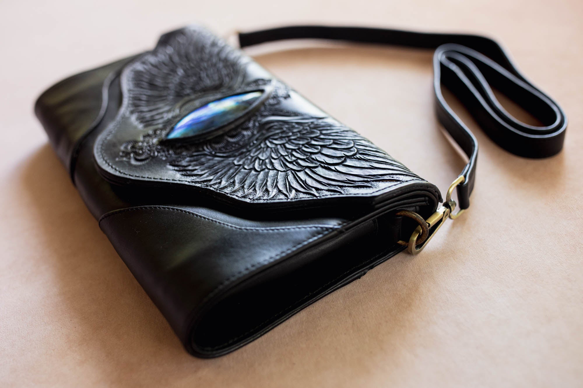 Guardian Wings Clutch with Labradorite