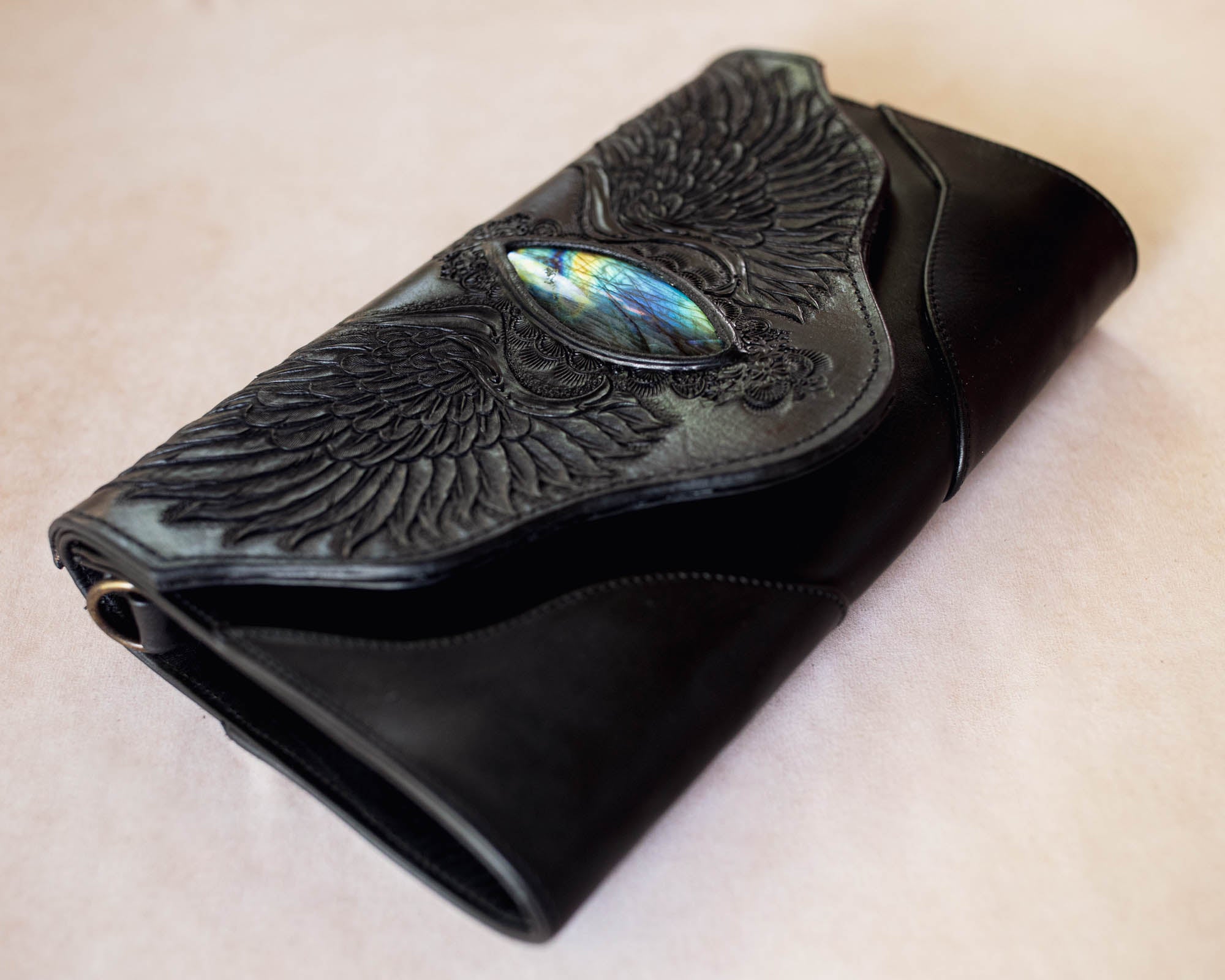 Guardian Wings Clutch with Labradorite
