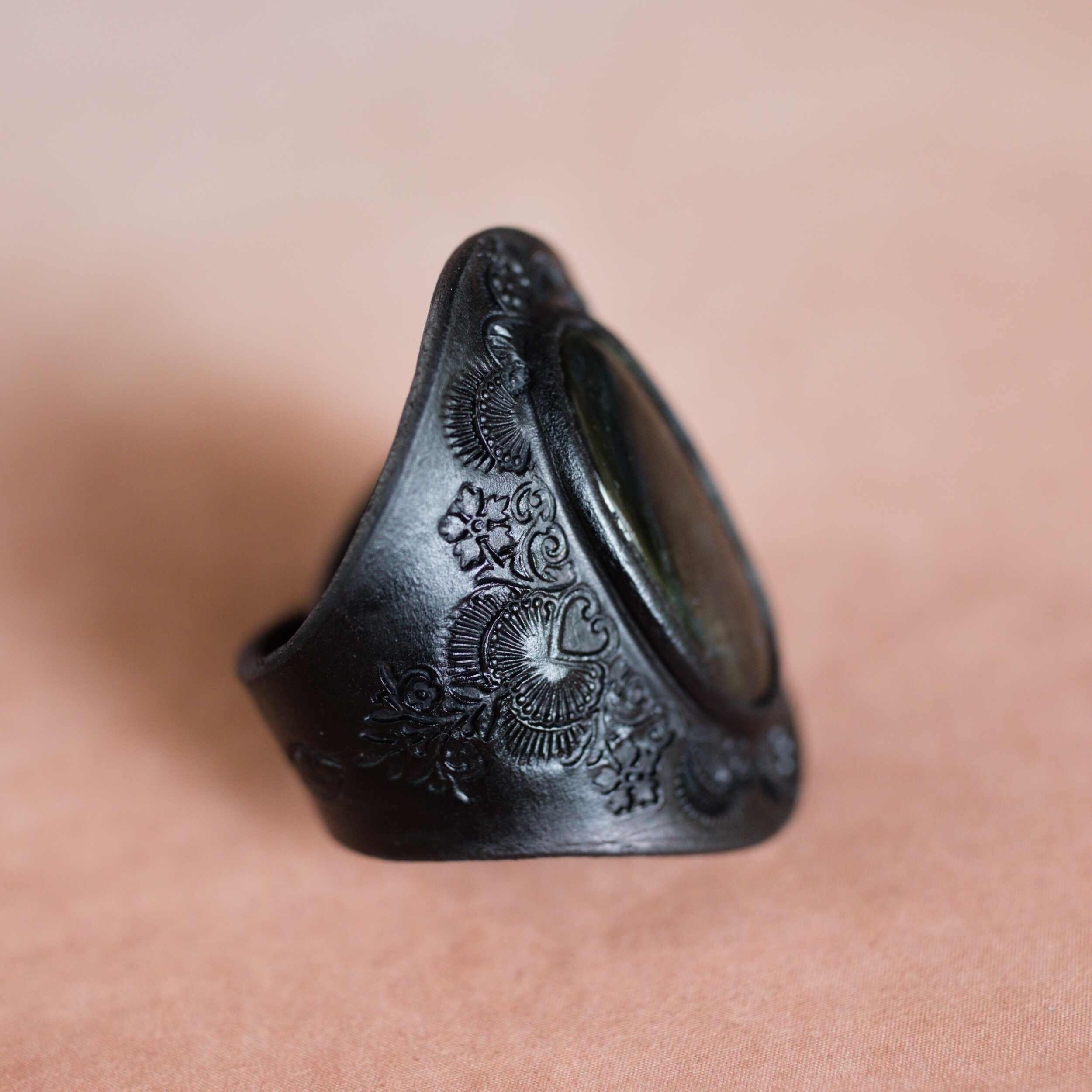 Mandala Cuff with Labradorite