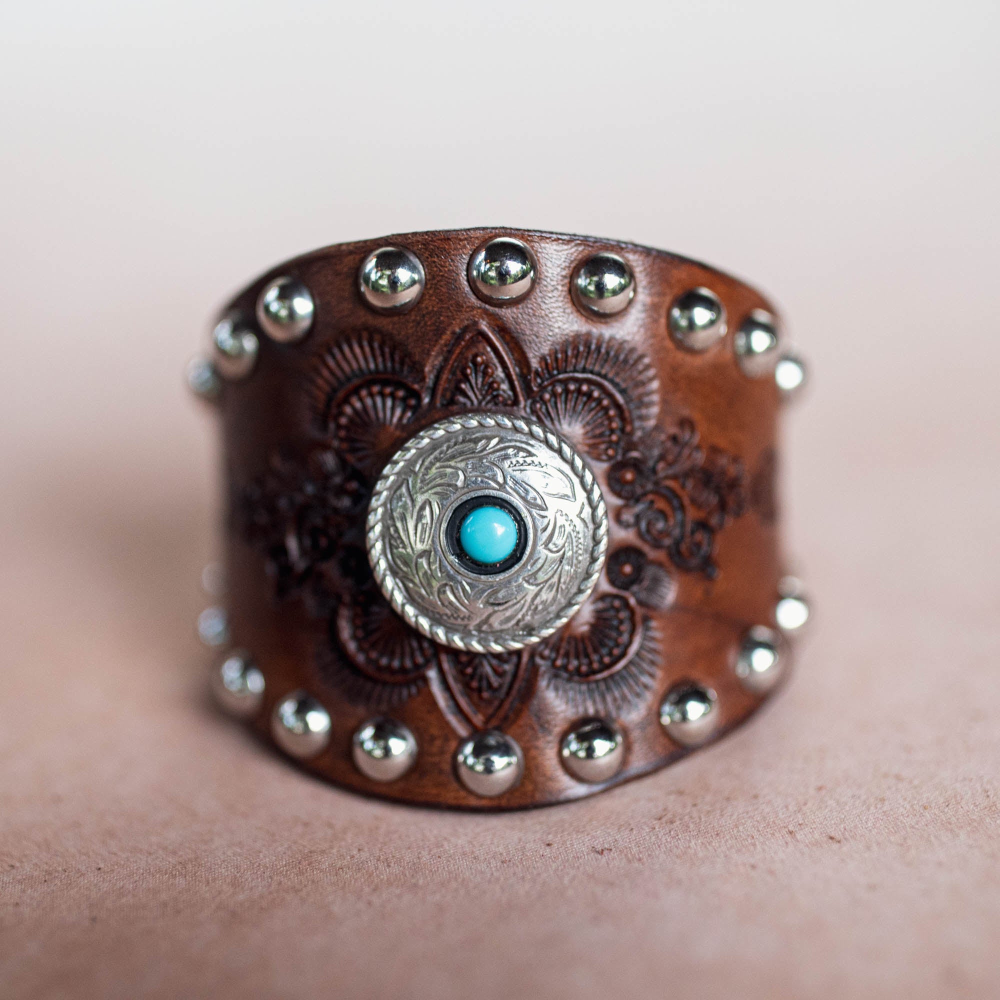 Studded Concho Cuff