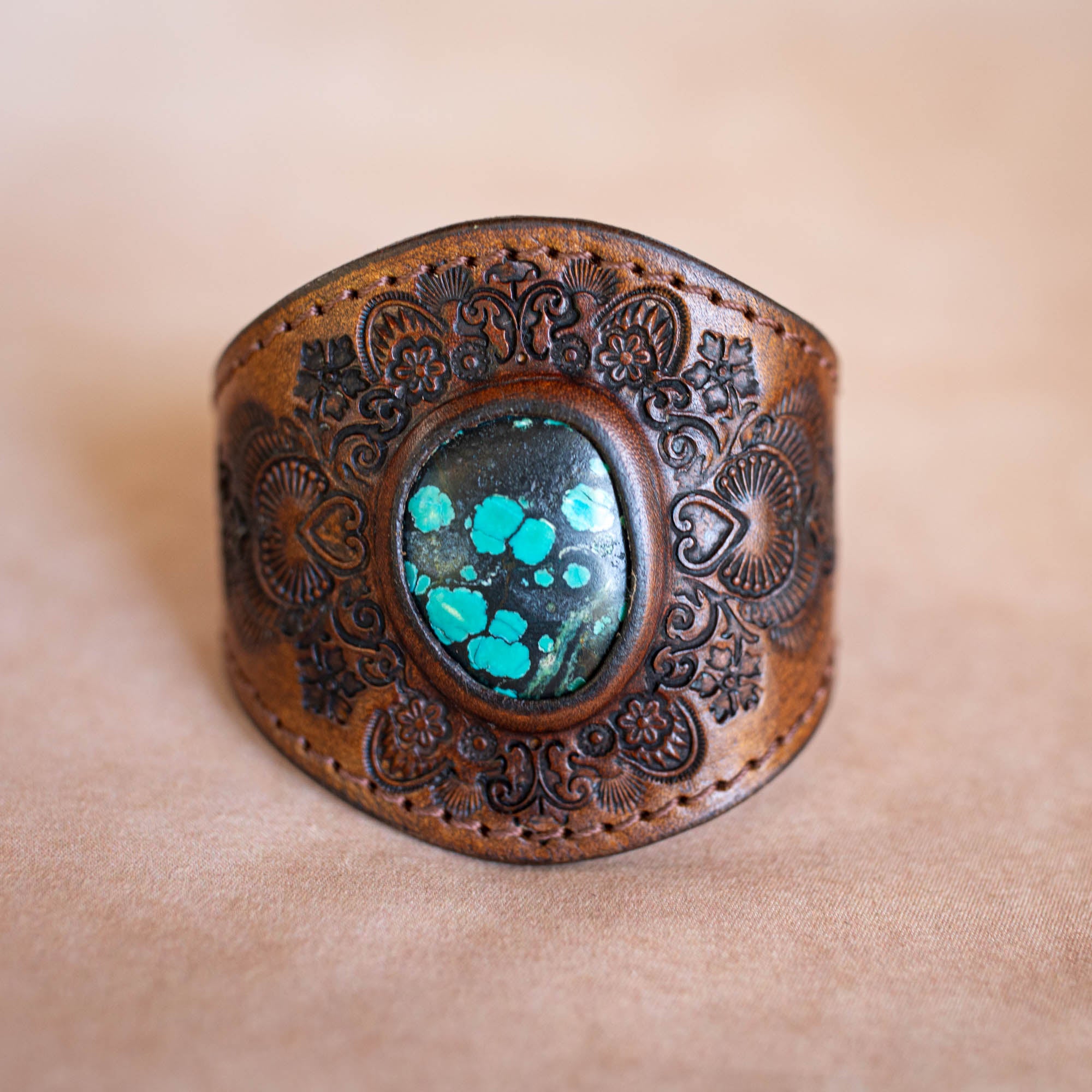 Mandala Cuff with Turquoise
