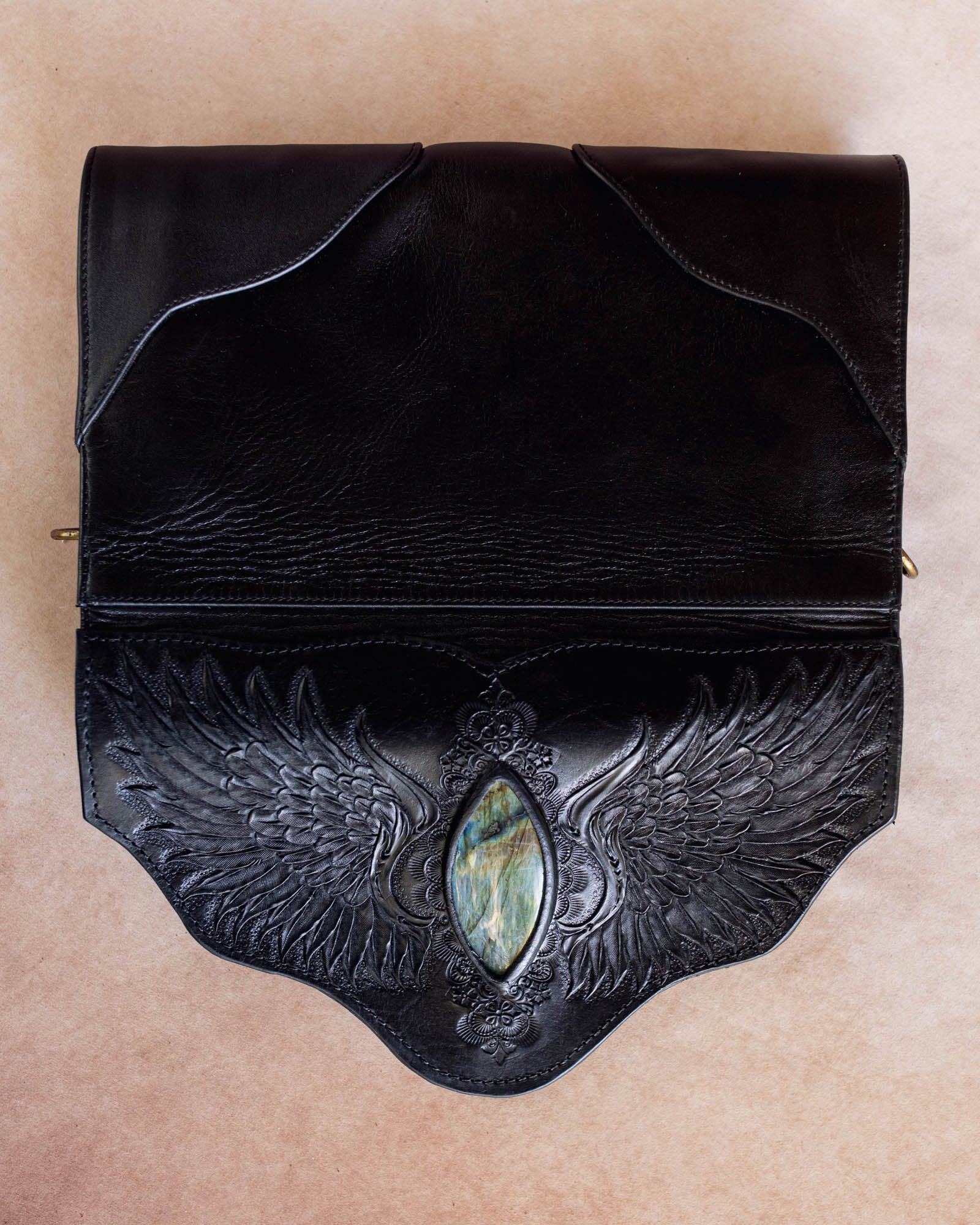 Guardian Wings Clutch with Labradorite